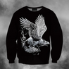 3D All Over Print White Eagle-Apparel-PHLong-Sweatshirt-S-Vibe Cosy™