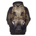 3D All Over Print Hunting Wild Boar Hoodie-Apparel-6teenth World-Hoodie-S-Vibe Cosy™