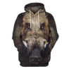3D All Over Print Hunting Wild Boar Hoodie-Apparel-6teenth World-Hoodie-S-Vibe Cosy™