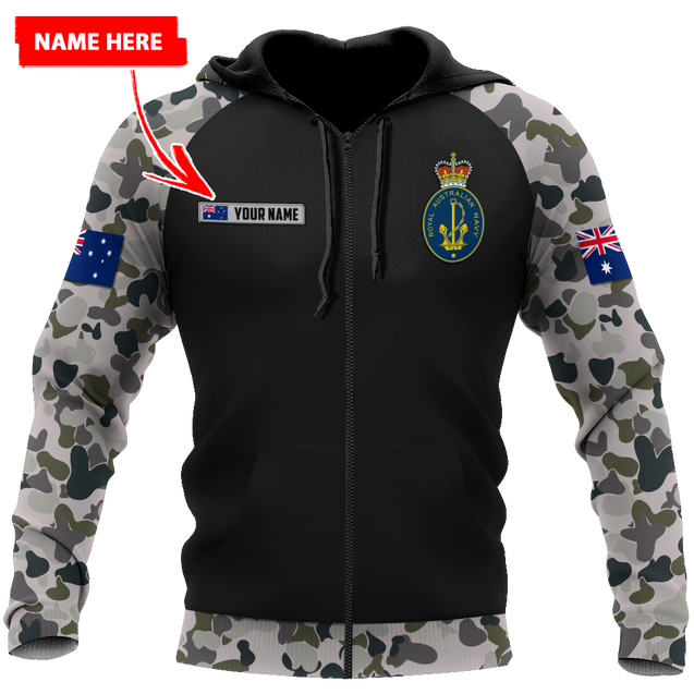 Personalized Royal Australian Navy 3D Printed Unisex Shirts TN PD29032104