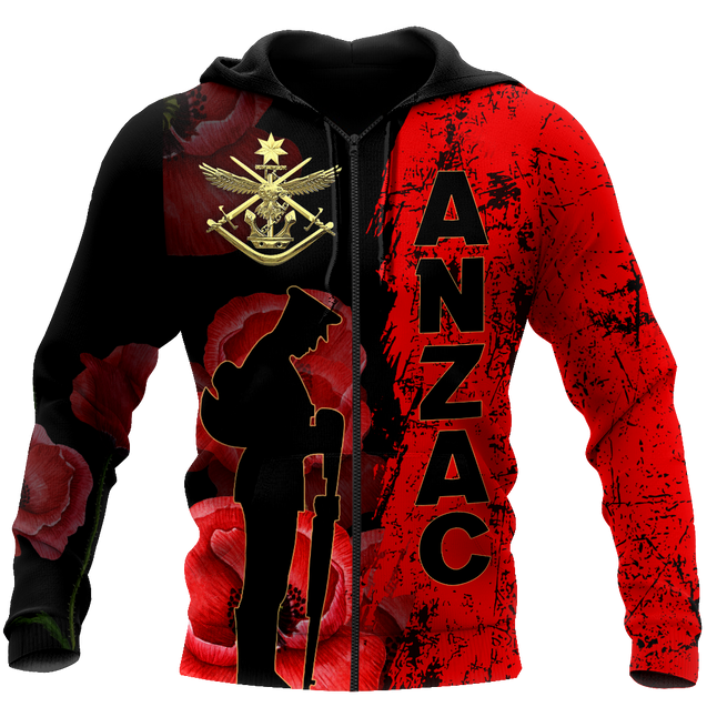 Anzac Day Australian Defence Force 3D Printed Unisex Shirts TN NTN02042102