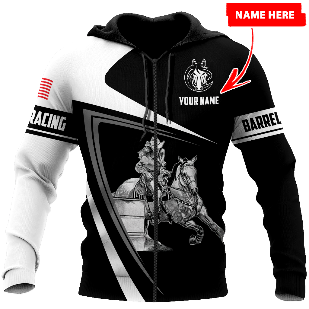 Personalized Barrel Racing 3D All Over Printed Hoodie