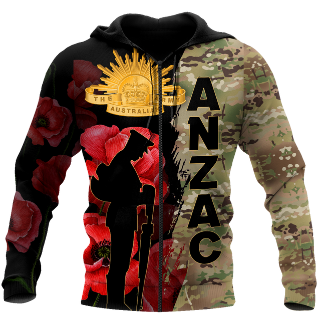 Premium Anzac Day Camo 3D Printed Unisex Shirts TN NTN08042101