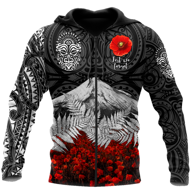 Premium Anzac Day Maori Tattoo 3D Printed Unisex Shirts TN