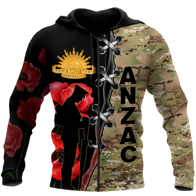 Premium Anzac Day 3D Printed Unisex Shirts TN NTN17042104