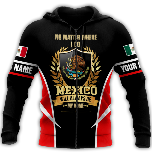 Personalized Name Aztec Mexico 3D All Over Printed Hoodie