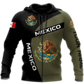 Personalized Mexico 3D All Over Printed Hoodie