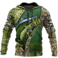 Bass Fishing Real Painting camo 3D print shirts