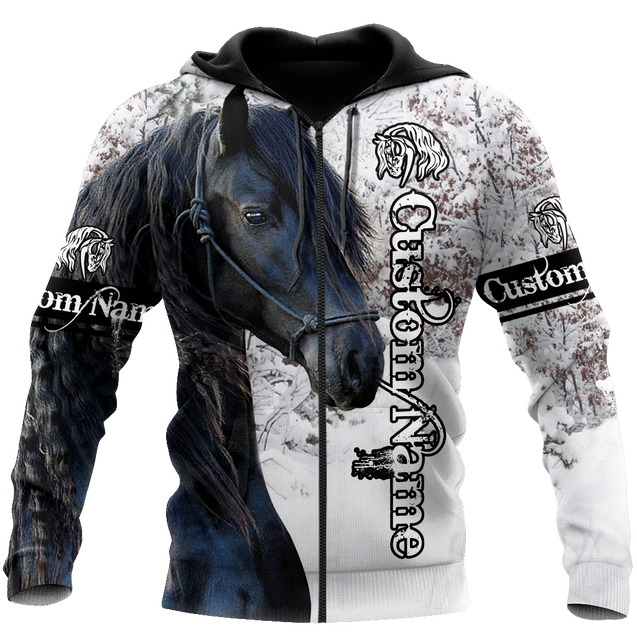 Personalized Beautiful Friesian Horse 3D All Over Printed Shirts For Men And Women TNA11172008