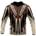 Native Cowboy Jacket No11 Cosplay 3D Over Printed Unisex Deluxe Hoodie ML