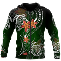 Amazing Polynesian Frangipani And Tattoo Hawaii Style Unisex Deluxe Hoodie ML