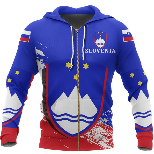 Slovenia Special Hoodie-Apparel-NNK-Zipped Hoodie-S-Vibe Cosy™