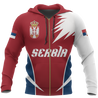 Serbia Active Hoodie ZIPNNK 036-Apparel-NNK-Zipped Hoodie-S-Vibe Cosy™
