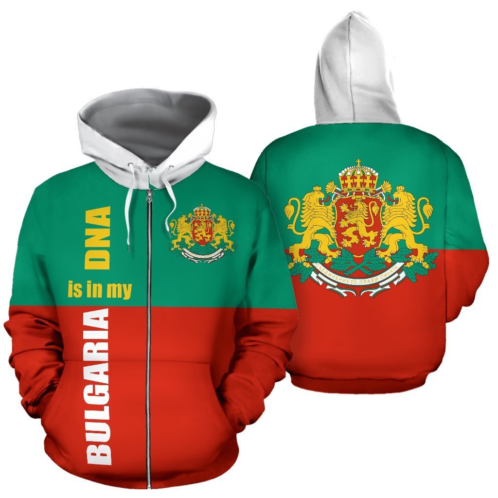Bulgaria is in My DNA Hoodie-Apparel-NNK-Zipped Hoodie-S-Vibe Cosy™