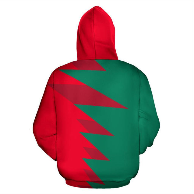Bulgaria Sport Flag Hoodie - Tooth Style 01-Apparel-NNK-Hoodie-S-Vibe Cosy™