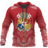 Tonga Hoodie Zip Up Polynesian Coat Of Arms NNK 1220-Apparel-NNK-Zipped Hoodie-S-Vibe Cosy™