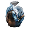 3D All Over Printed Horse Tops-Horse-HP Arts-Zipped Hoodie-XS-Vibe Cosy™