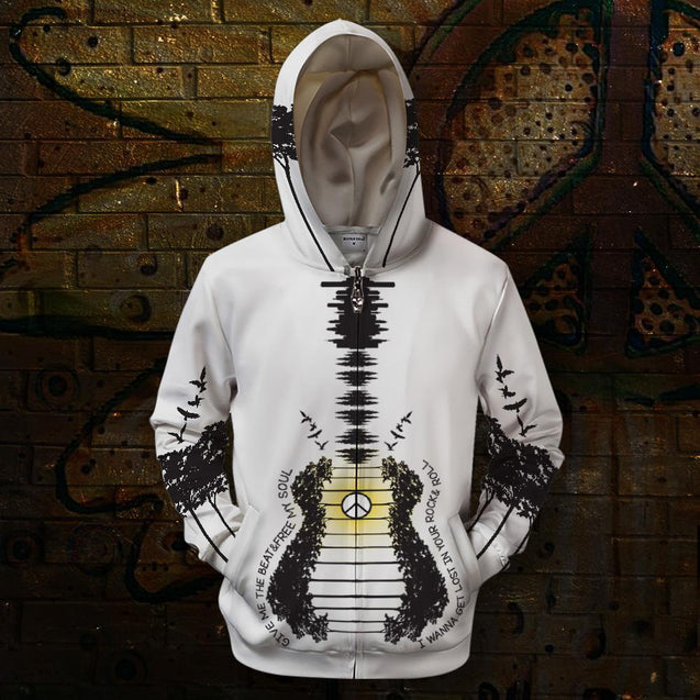 3D All Over Print Guitar Hoodie HG-Apparel-HG-Zipped Hoodie-S-Vibe Cosy™