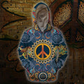 3D All Over Print Blue Hippie Hoodie-Apparel-HD09-Zipped Hoodie-S-Vibe Cosy™