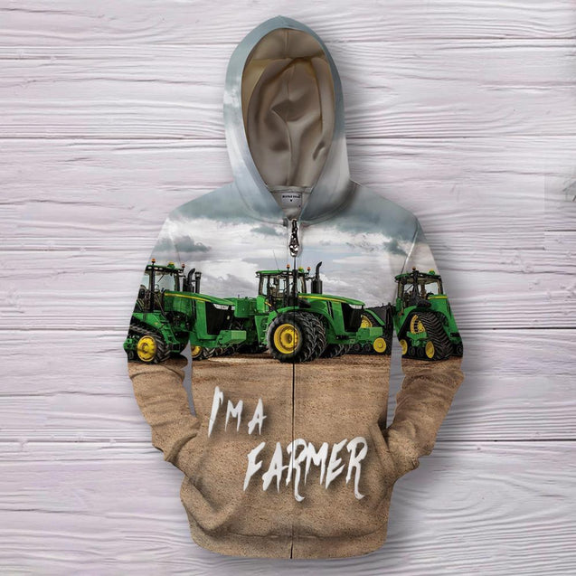 I am a Farmer Hoodie-Apparel-HD09-Zipped Hoodie-S-Vibe Cosy™