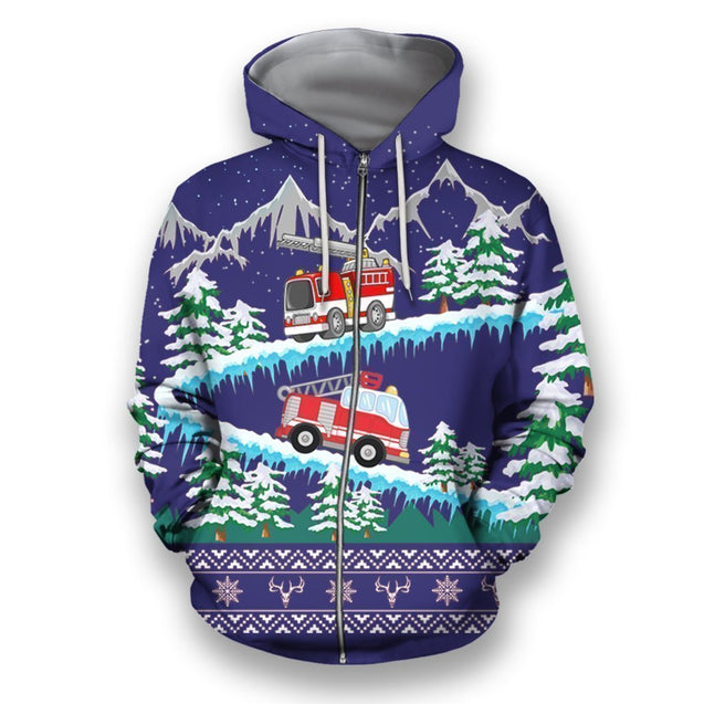 3D All Over Printed Firefighter-Apparel-HP Arts-ZIPPED HOODIE-S-Vibe Cosy™