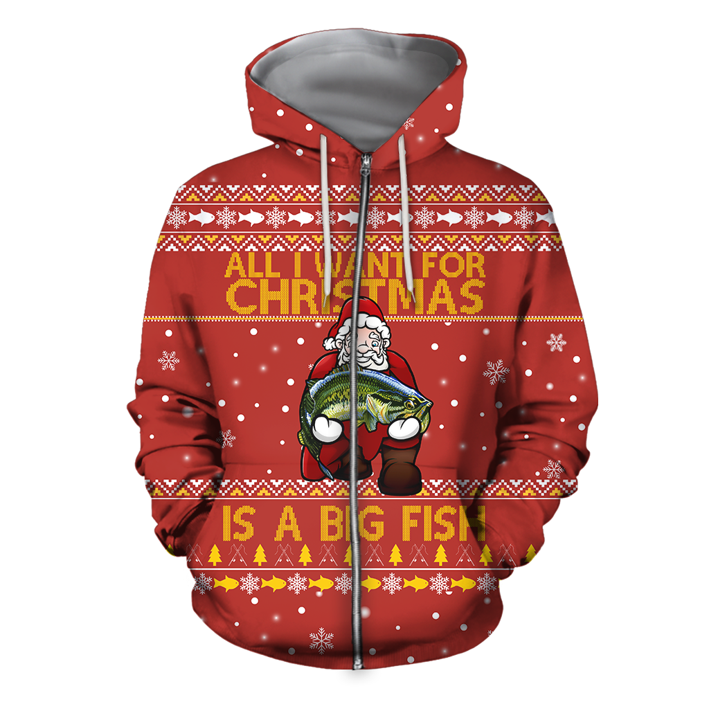 All I Want For Christmas is a Bass Fish HC10101JJ - Amaze Style™-Apparel