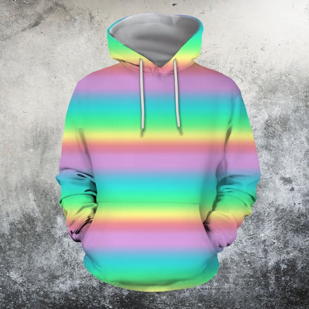 Rainbow Pastel Hoodie-Apparel-GP Art-Hoodie-S-Vibe Cosy™