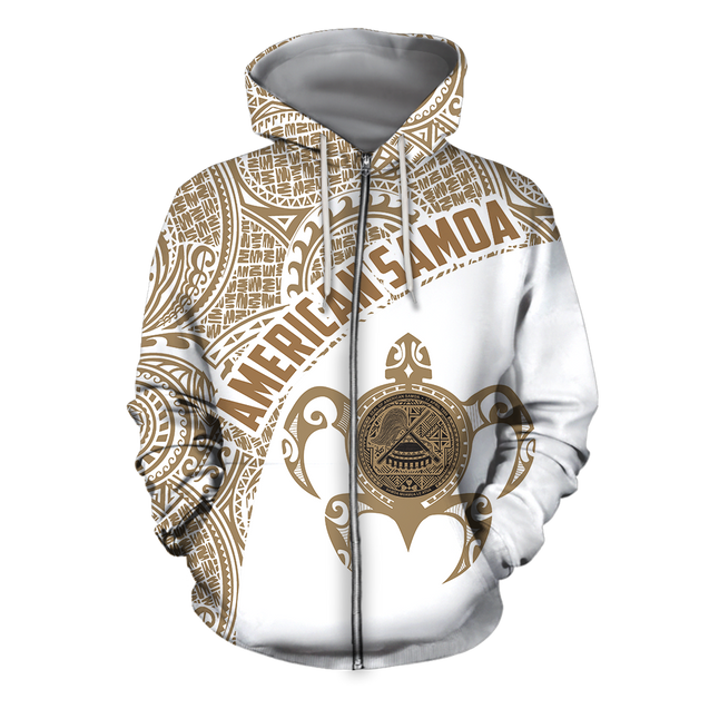 American Samoa Polynesian Hoodie - Golden & White H10-Apparel-Phaethon-Hoodie-S-Vibe Cosy™