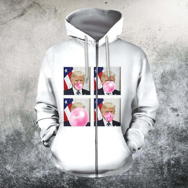 3D All Over Print Donal Trump-Apparel-HD09-Zipped Hoodie-S-Vibe Cosy™