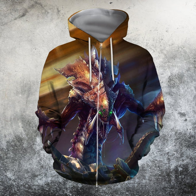3D All Over Print Zerg Starcraft Hoodie-Apparel-Phaethon-Zip-S-Vibe Cosy™