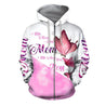 3D All Over Print Love Mom Butterfly Art Hoodie NNK-Apparel-TA-Zipped Hoodie-S-Vibe Cosy™