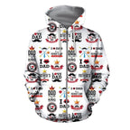3D All Over I Love Dad Hoodie-Apparel-Khanh Arts-Zipped Hoodie-S-Vibe Cosy™