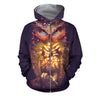 3D All Over Printed Owl Shirts and Shorts-Apparel-HP Arts-ZIPPED HOODIE-S-Vibe Cosy™