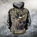 3D All Over Printed Duck Hunting Three Dog Hoodie-Apparel-HP Arts-Zipped Hoodie-S-Vibe Cosy™