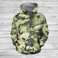 3D All Over Printed Camo Boar-Apparel-HP Arts-ZIPPED HOODIE-S-Vibe Cosy™