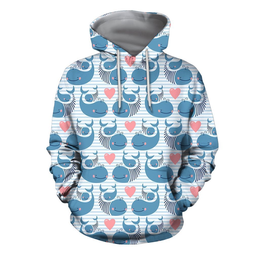 3D All Over Mother Dolphin Hoodie-Apparel-Khanh Arts-Hoodie-S-Vibe Cosy™