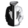 NEW ZEALAND SILVER FERN IN B&W STYLE HOODIE C1-Apparel-Khanh Arts-Hoodie-S-Vibe Cosy™