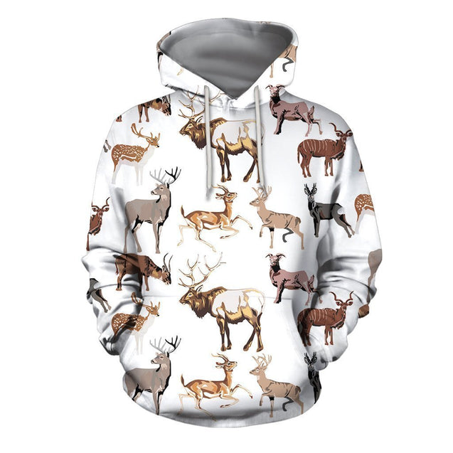 3D All Over Printed Hunting Deer Shirts and Shorts-Apparel-6teenth World-Hoodie-S-Vibe Cosy™