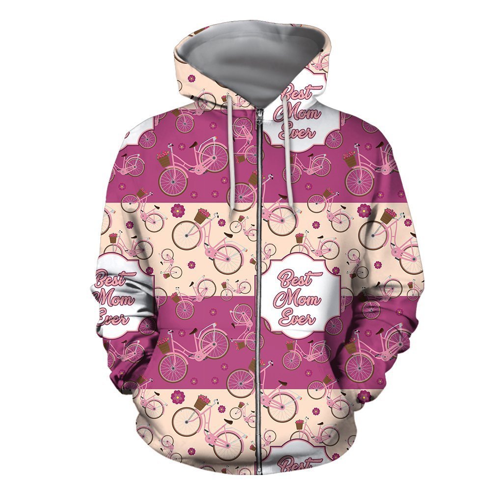 3D All Over Best Mother Ever Hoodie-Apparel-Khanh Arts-Zipped Hoodie-S-Vibe Cosy™