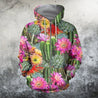 3D All Over Printed Beautiful Cactus flower Shirts-Apparel-NTH-Zip-S-Vibe Cosy™