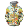3D All Over Print Anime Japan Hoodie-Apparel-Khanh Arts-Zipped Hoodie-S-Vibe Cosy™