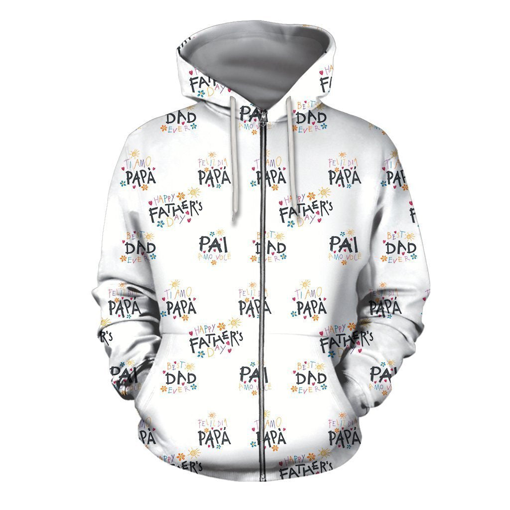 3D All Over PAI AMO VOCÊ Hoodie-Apparel-Khanh Arts-Zipped Hoodie-S-Vibe Cosy™