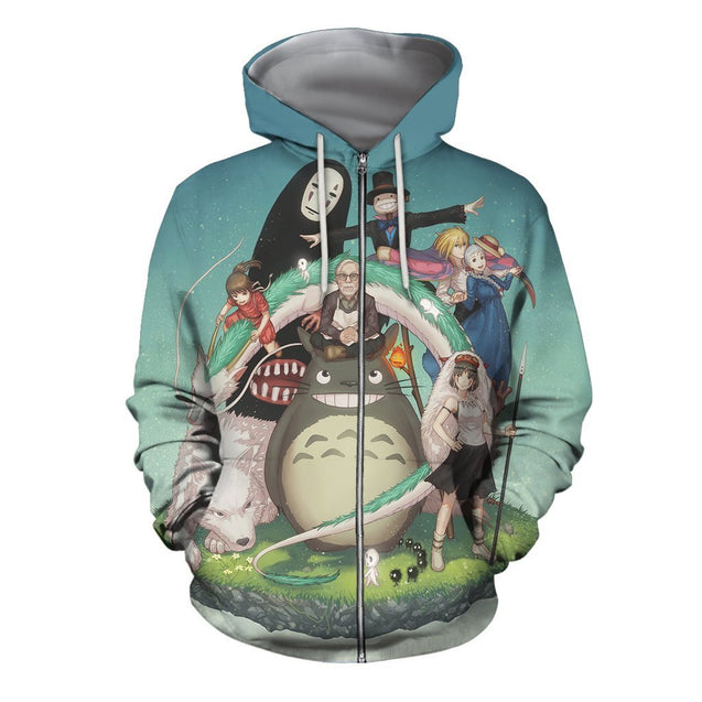 3D All Over Print Animes Japan Hoodie-Apparel-Khanh Arts-Zipped Hoodie-S-Vibe Cosy™