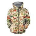 3D All Over Printed Flowers Shirts-Apparel-6teenth World-ZIPPED HOODIE-S-Vibe Cosy™