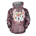 3D All Over Printed Camo deer Clothes-Apparel-HP Arts-ZIPPED HOODIE-S-Vibe Cosy™