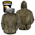 3D All Over Printed WW2 Paratroopers Uniform-Apparel-HP Arts-ZIPPED HOODIE-S-Vibe Cosy™