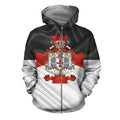 3D All Over Printed Templar Logo-Apparel-HP Arts-ZIPPED HOODIE-S-Vibe Cosy™