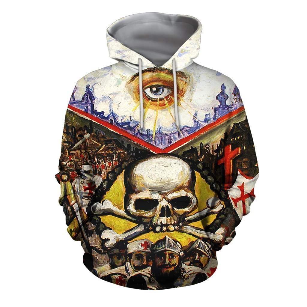 3D All Over Printed Templar Shirts-Apparel-HP Arts-Hoodie-S-Vibe Cosy™