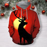 3D All Over Print Deer Sunset Shirts-Apparel-Phaethon-Zip-S-Vibe Cosy™