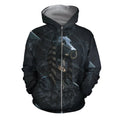 3D All Over Print Anubis and Bastet Legendary Lovers Hoodie-Apparel-Khanh Arts-Zipped Hoodie-S-Vibe Cosy™